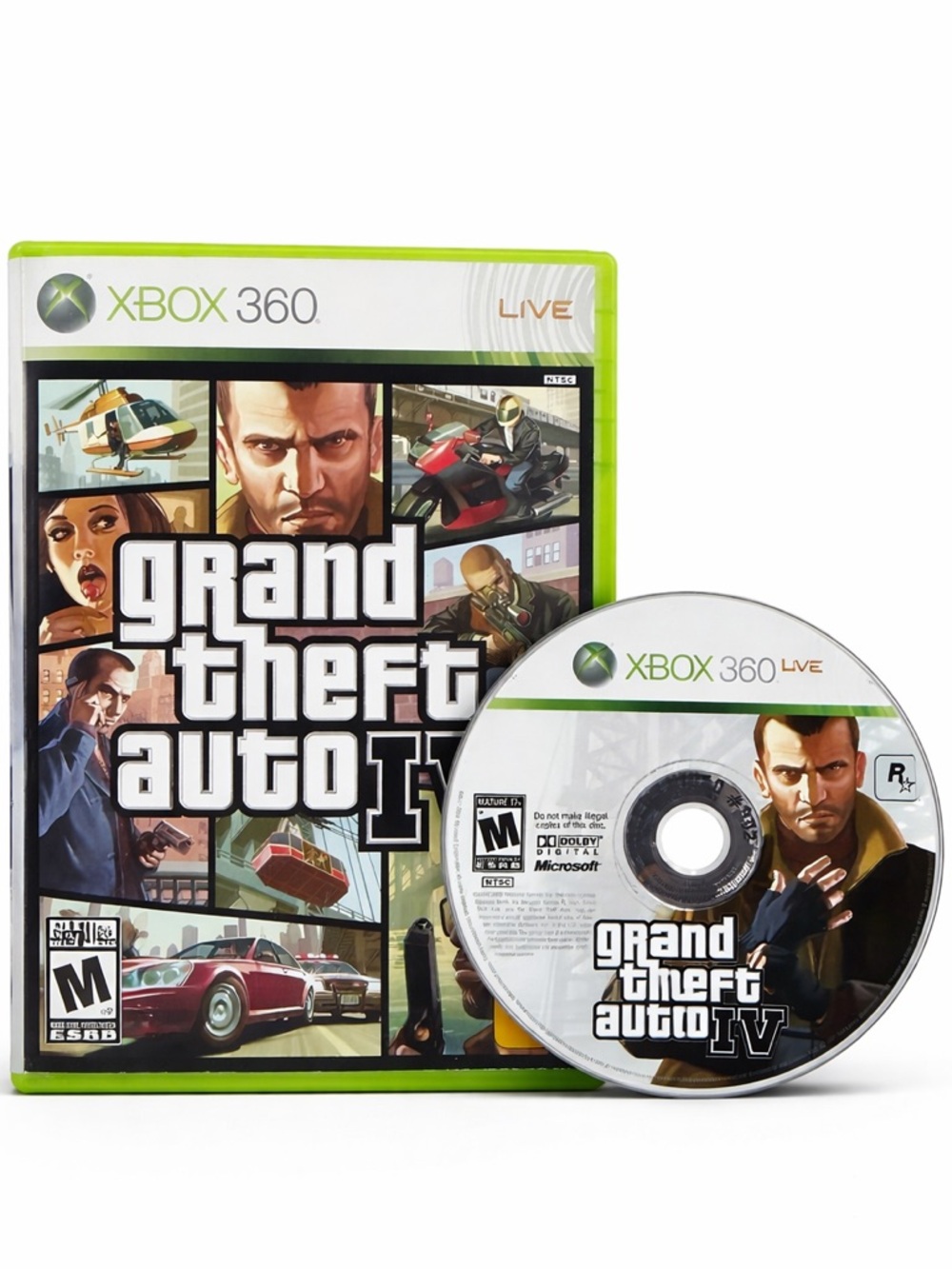 Grand Theft Auto IV Xbox 360 Game Complete w/ Case & Disc